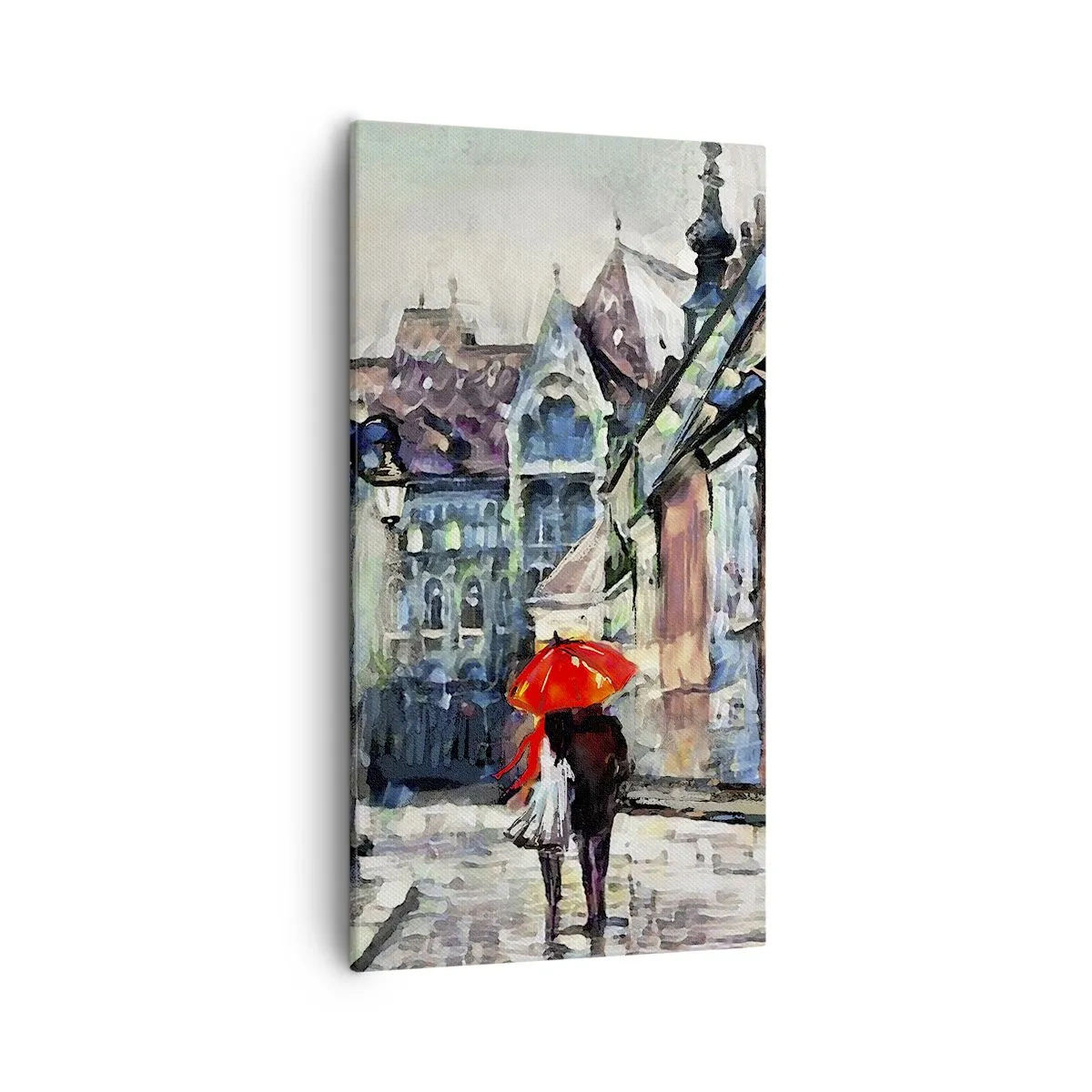 Impression sur toile - Image sur toile - Pluie pour deux - 55x100 cm