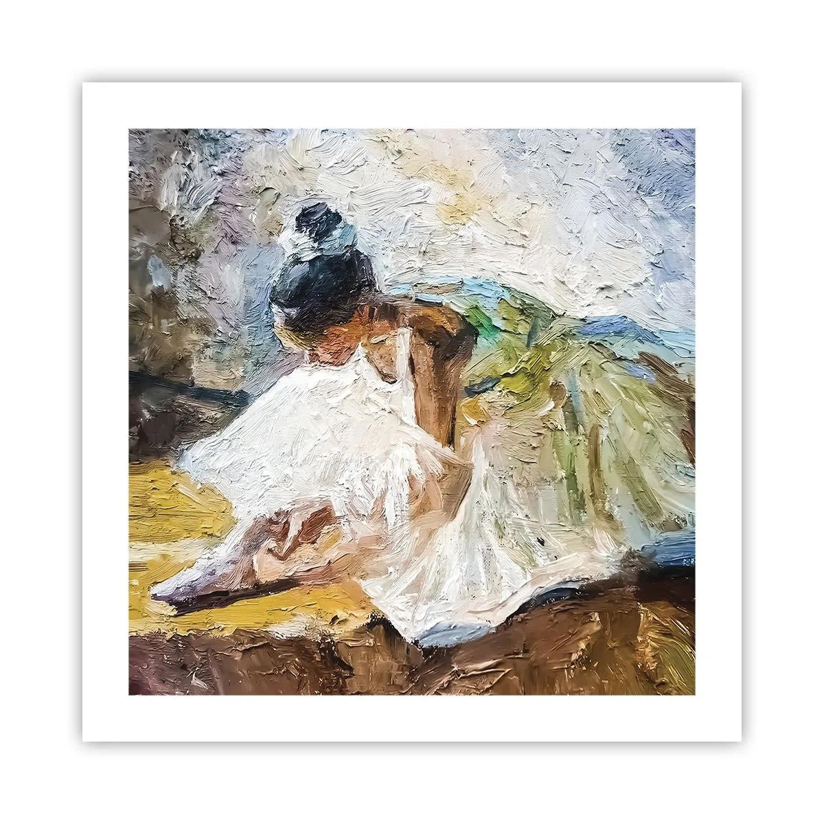 Affiche - Poster - D'après un tableau de Degas - 50x50 cm