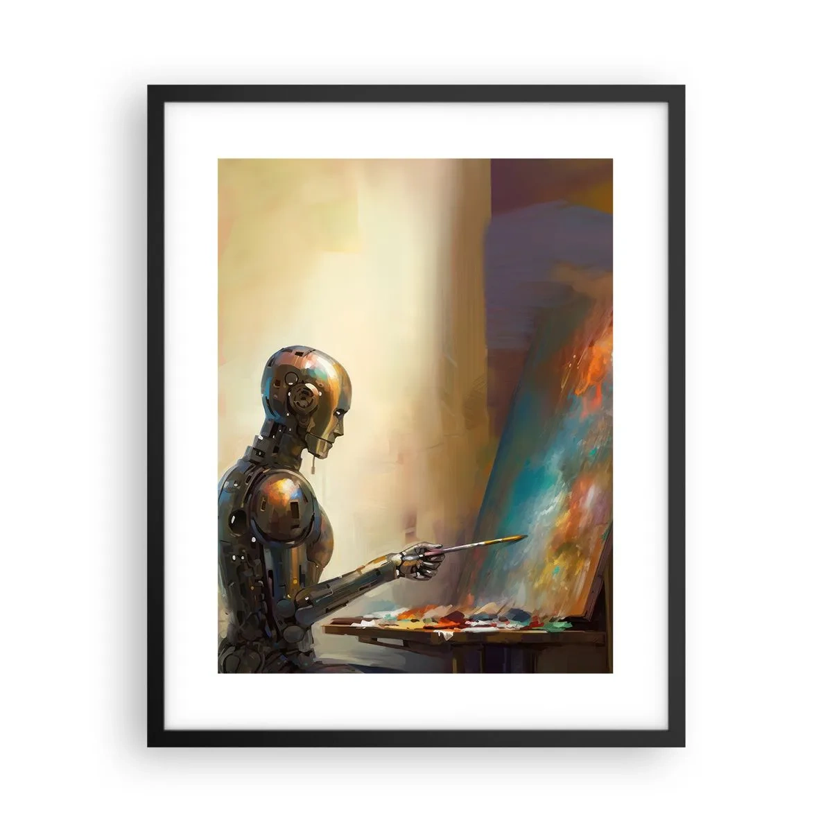 Affiche dans un cadre noir - Poster - L'art du futur - 40x50 cm