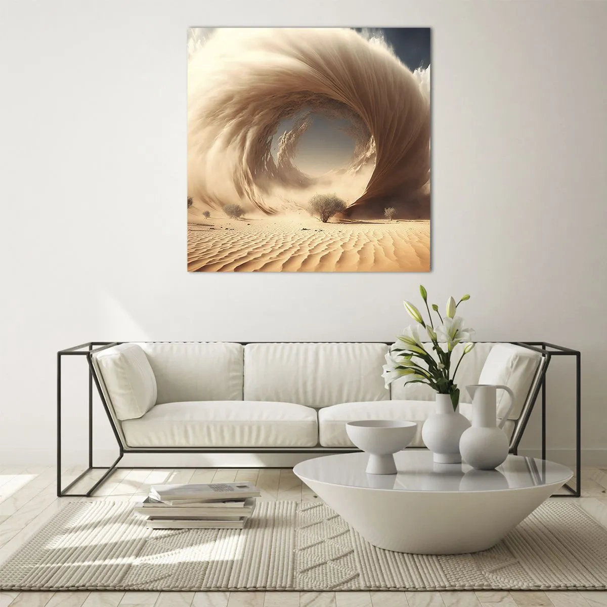 Impression sur verre - Image sur verre - Portail ouvert - 30x30 cm