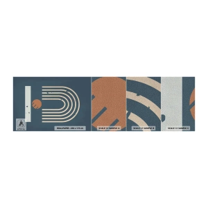 Échantillon de Papier Peint Premium Sand - Géométrie sur la grenade - Abstraction, Morceau, Graphique - 100x30 cm