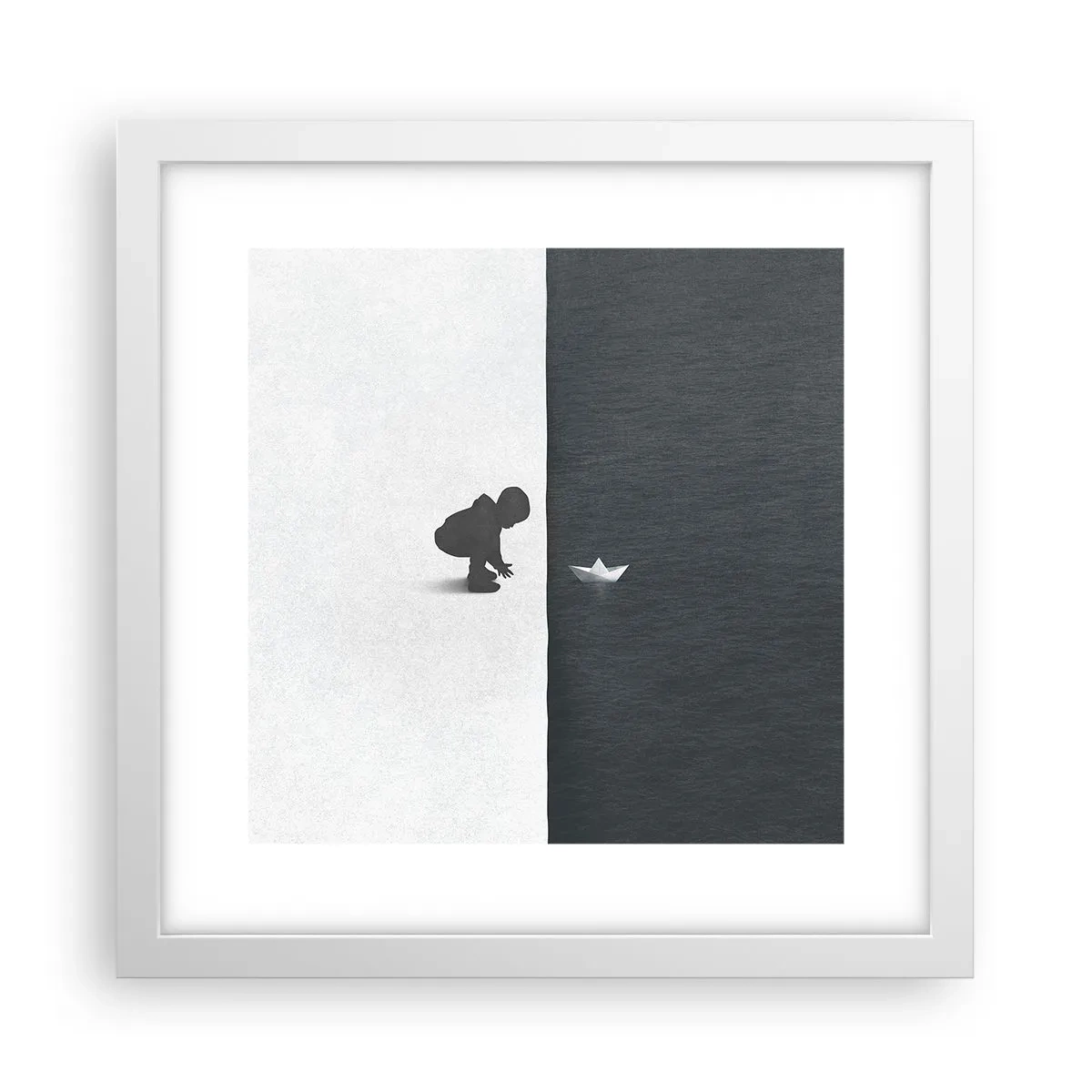 Affiche dans un cadre blanc - Poster - Grande expédition - 30x30 cm