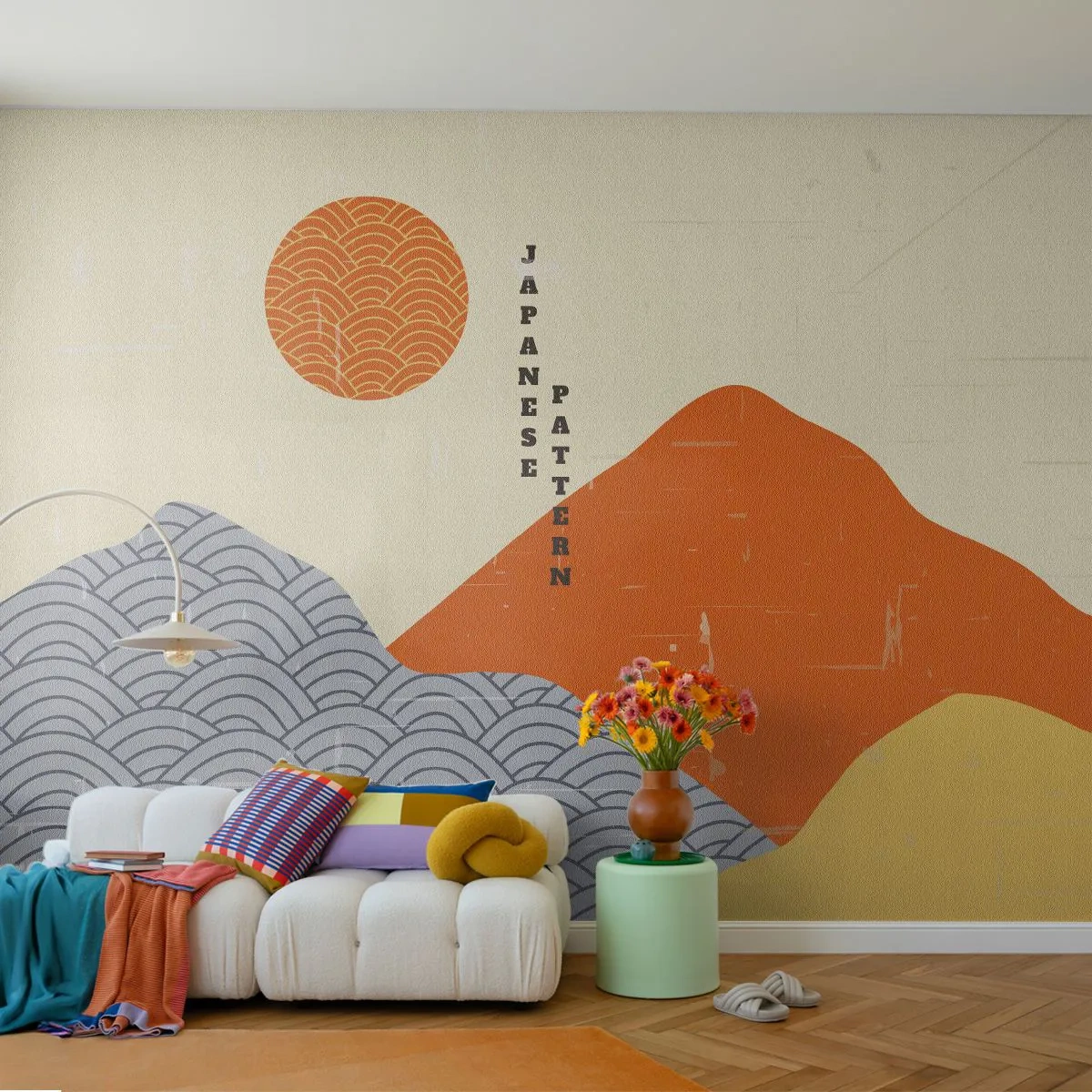 Papier Peint Photo Premium Canvas - Dans l'esprit japonais - asiatique, Japonais, Paysage - 250x175 cm