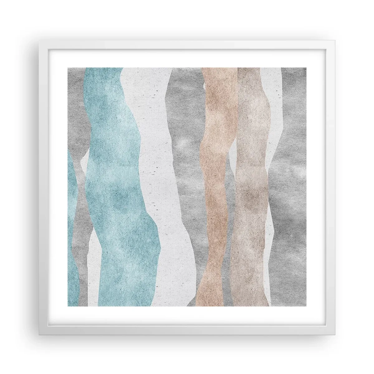 Affiche dans un cadre blanc - Poster - Une étude de proximité - 50x50 cm