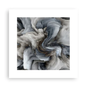 Affiche - Poster - Pierre et fleur - 30x30 cm