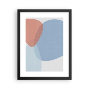 Affiche dans un cadre noir - Poster - Relations pastel - 30x40 cm