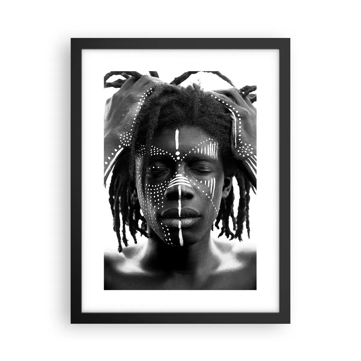 Affiche dans un cadre noir - Poster - Où êtes-vous? - 30x40 cm