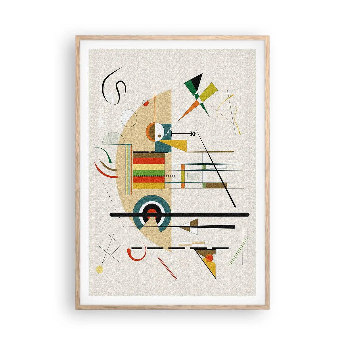 Affiche dans un chêne clair - Poster - Et le monde s’amuse - 70x100 cm