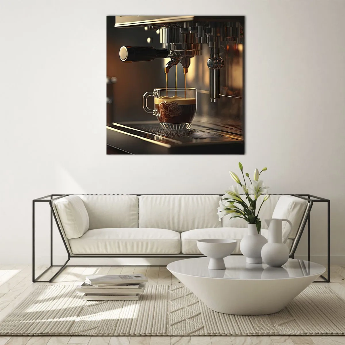 Impression sur verre - Image sur verre - Un mélange sensuel - 40x40 cm