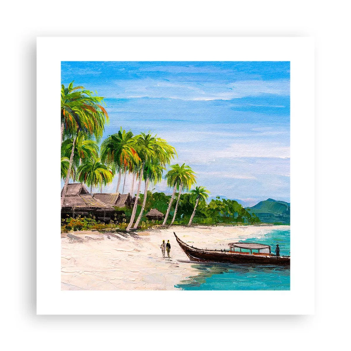 Affiche - Poster - Rêve exotique - 40x40 cm