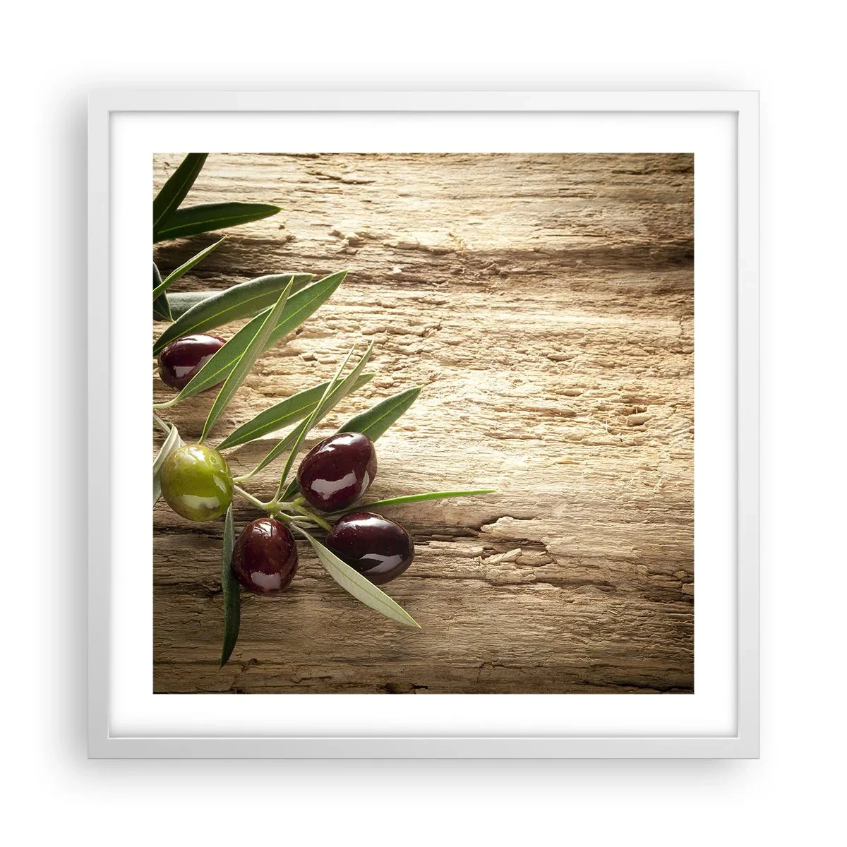 Affiche dans un cadre blanc - Poster - Directement de la nature - 50x50 cm