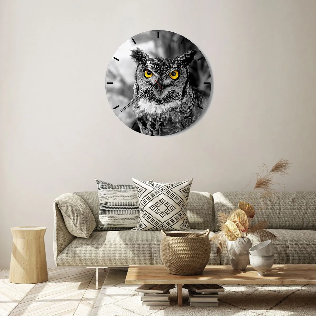 Horloge murale - Pendule murale - Rien ne se cachera - 30x30 cm