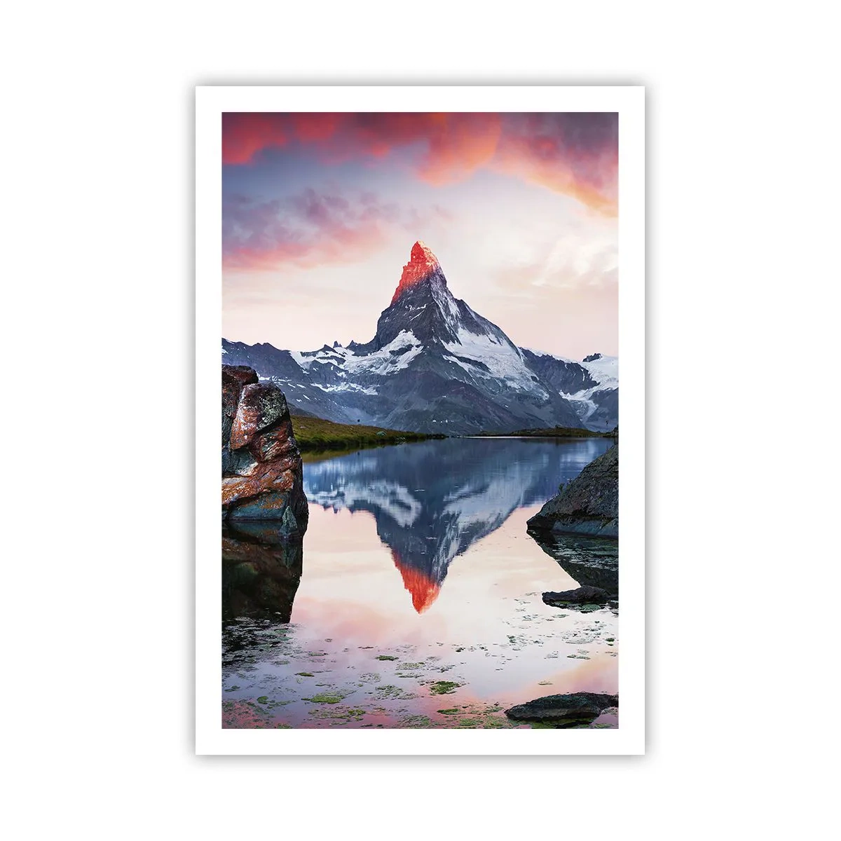 Affiche - Poster - Le coeur des montagnes est chaud - 61x91 cm