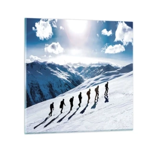 Impression sur verre - Image sur verre - L'équipe des conquérants - 70x70 cm