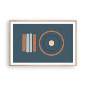 Affiche dans un chêne clair - Poster - Essence des choses - 91x61 cm