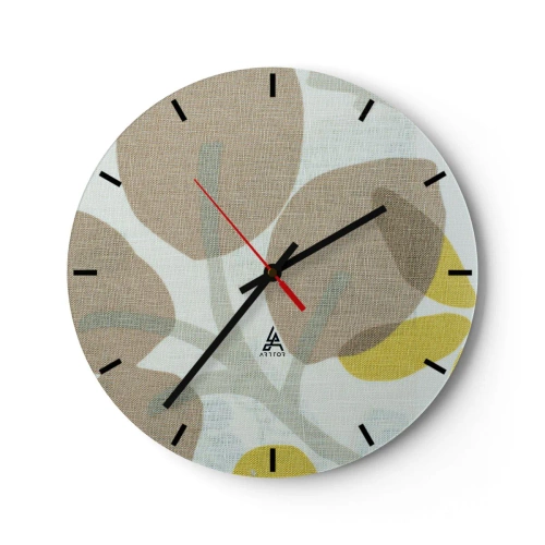 Horloge murale - Pendule murale - Composition en plein soleil - 40x40 cm