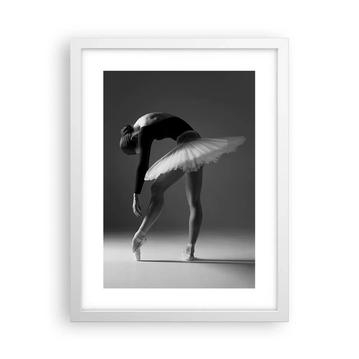 Affiche dans un cadre blanc - Poster - Belle ballerine - 30x40 cm