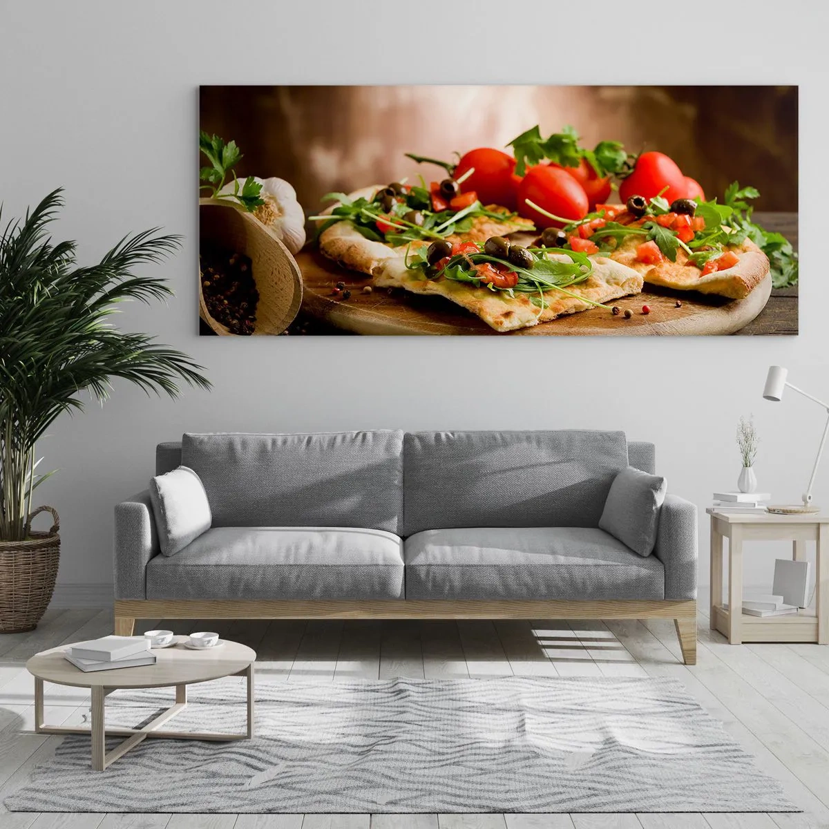 Impression sur verre - Image sur verre - Directement du four et du jardin - 90x30 cm
