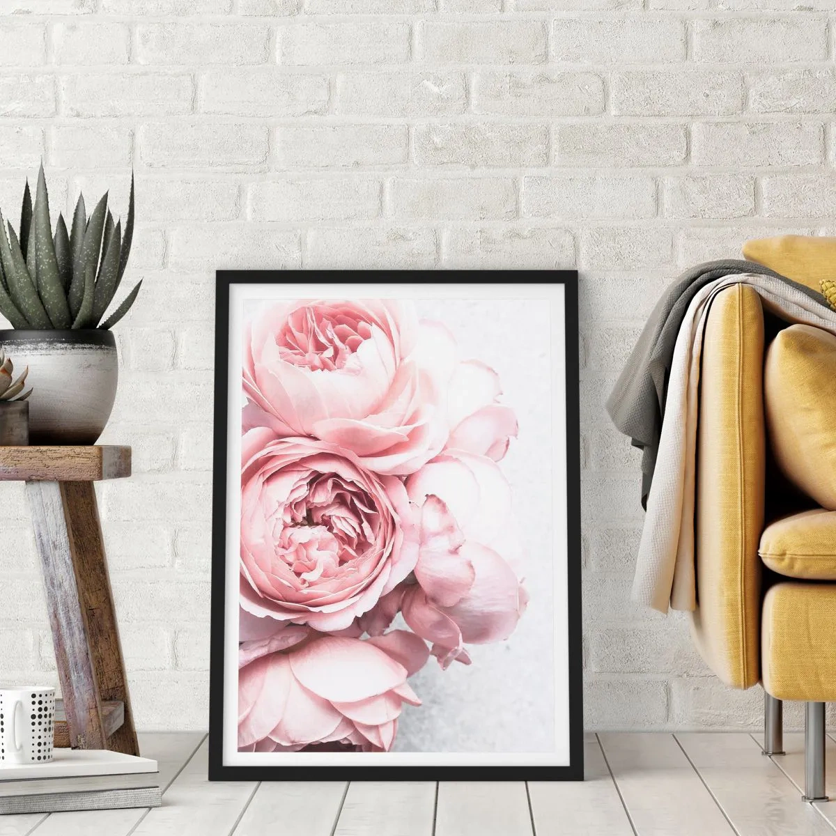 Affiche dans un cadre noir - Poster - Pour les romantiques - 30x40 cm