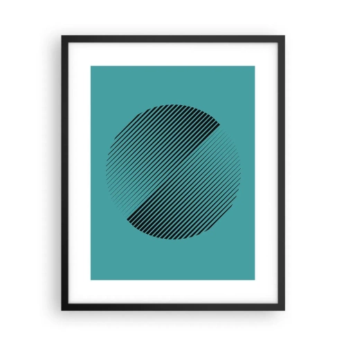 Affiche dans un cadre noir - Poster - Cercle – une variation géométrique - 40x50 cm