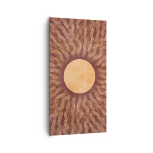 Impression sur toile - Image sur toile - Icône du soleil - 65x120 cm