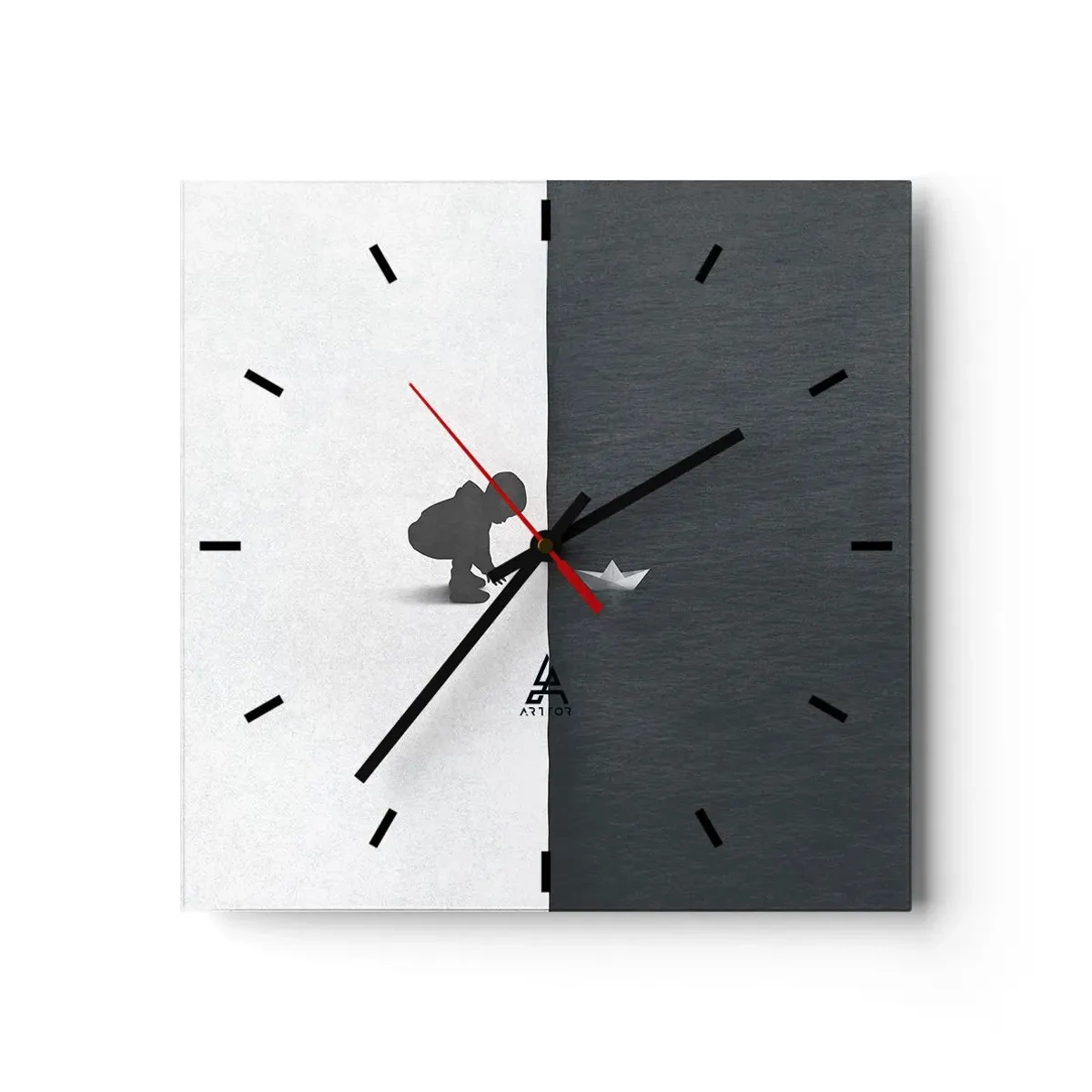 Horloge murale - Pendule murale - Grande expédition - 40x40 cm