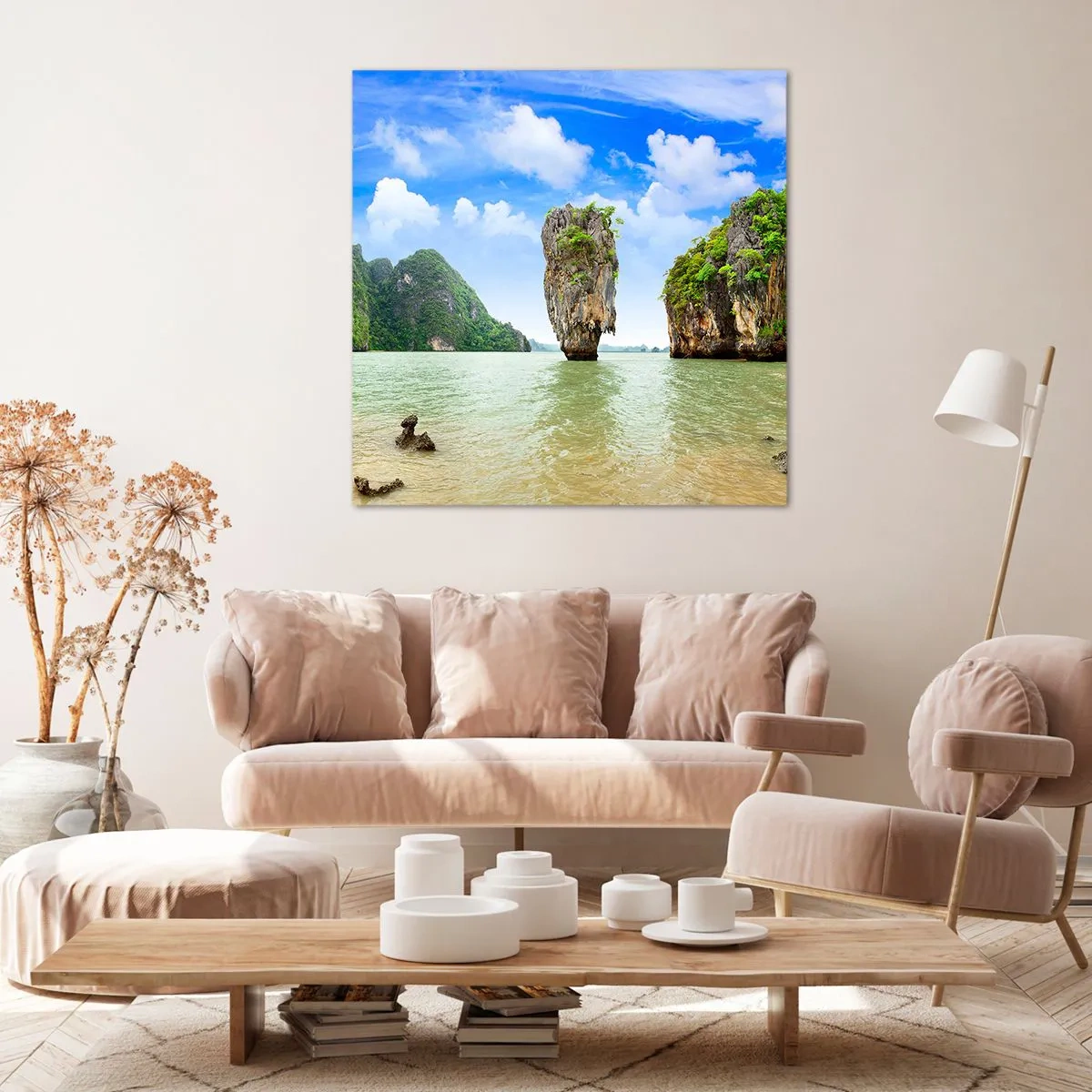 Impression sur toile - Image sur toile - Merveilles rocheuses de la nature - 40x40 cm