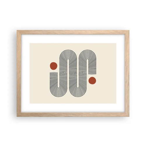 Affiche dans un chêne clair - Poster - Du début à la fin - 40x30 cm