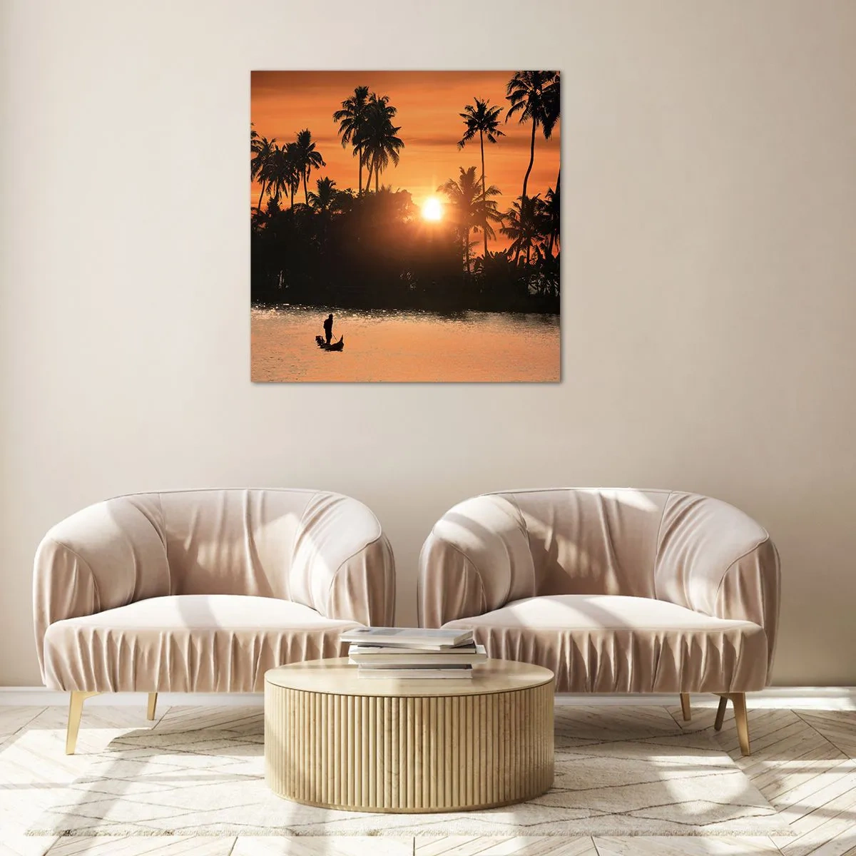 Impression sur verre - Image sur verre - Il est temps de se détendre - 70x70 cm