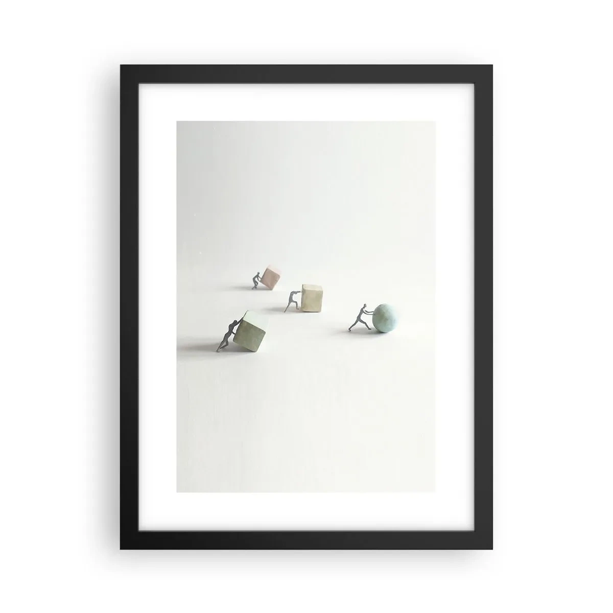 Affiche dans un cadre noir - Poster - Rien que la vie - 30x40 cm