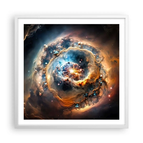 Affiche dans un cadre blanc - Poster - Le début - 60x60 cm