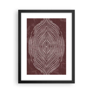 Affiche dans un cadre noir - Poster - L'espace parle - 30x40 cm