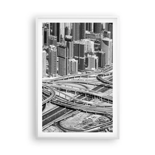 Affiche dans un cadre blanc - Poster - Dubaï - la ville impossible - 61x91 cm