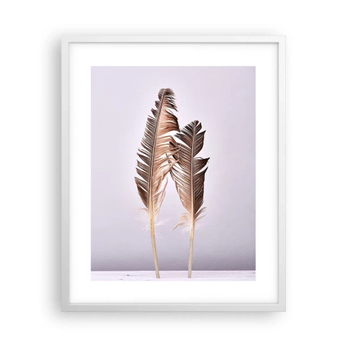 Affiche dans un cadre blanc - Poster - Face au néant - 40x50 cm