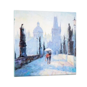 Impression sur verre - Image sur verre - La pluie a dû nous charmer - 50x50 cm