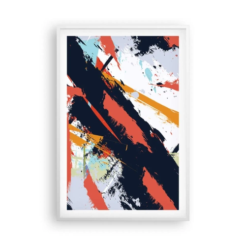 Affiche dans un cadre blanc - Poster - Composition dynamique - 61x91 cm