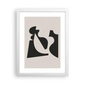 Affiche dans un cadre blanc - Poster - À monter soi-même - 30x40 cm