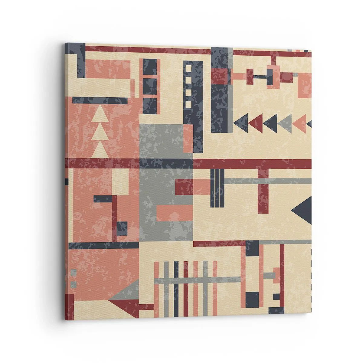 Impression sur toile - Image sur toile - Une combinaison de verticaux et d'horizontaux - 70x70 cm