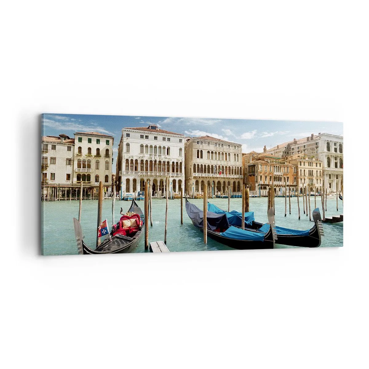 Impression sur toile - Image sur toile - Palace bleu ciel - 100x40 cm