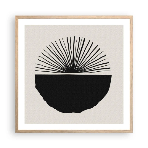 Affiche dans un chêne clair - Poster - Une gamme de possibilités - 60x60 cm