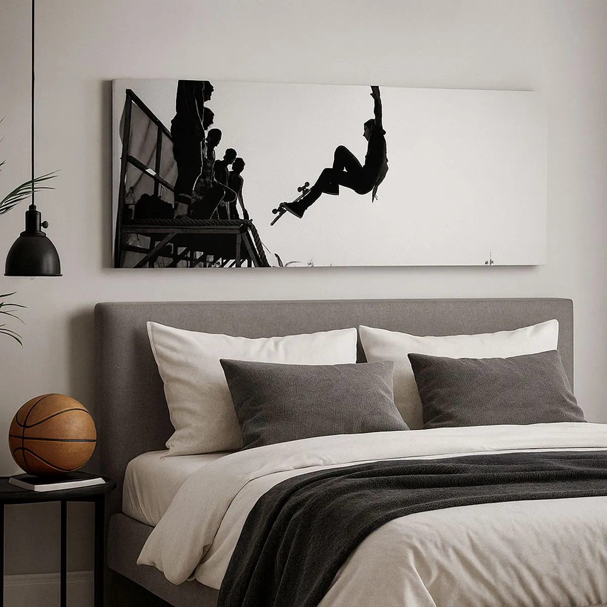 Impression sur toile - Image sur toile - Héros et spectateurs - 100x40 cm