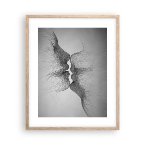 Affiche dans un chêne clair - Poster - La bise du vent - 40x50 cm