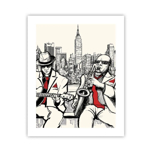 Affiche - Poster - improvisation new-yorkaise - 40x50 cm