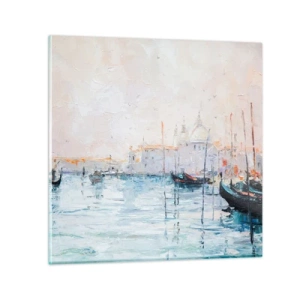 Impression sur verre - Image sur verre - Derrière l'eau, derrière le brouillard - 70x70 cm