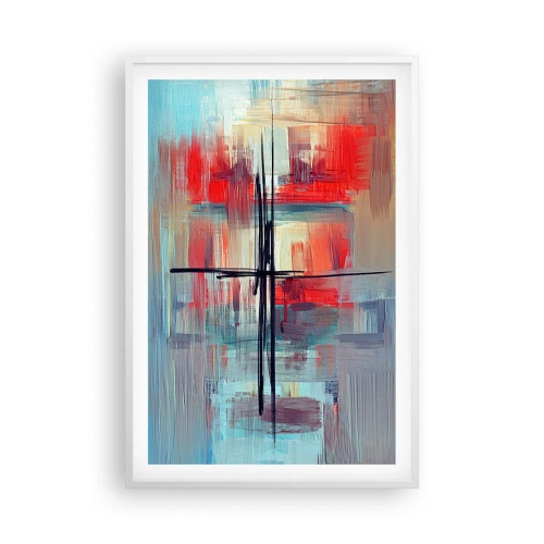 Affiche dans un cadre blanc - Poster - Un paysage dans une dimension inconnue - 61x91 cm