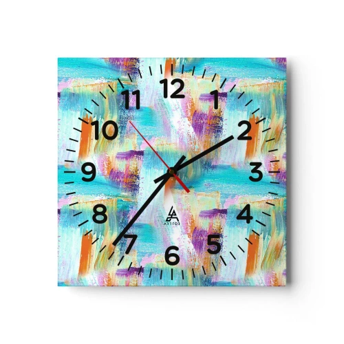 Horloge murale - Pendule murale - Labyrinthe reluisant - 40x40 cm