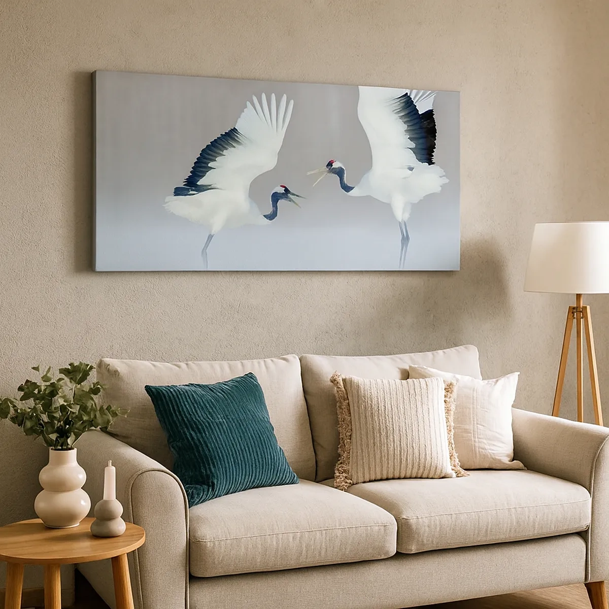 Impression sur toile - Image sur toile - Danse dans le brouillard - 30x30 cm