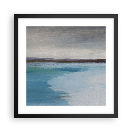 Affiche dans un cadre noir - Poster - Paysage horizontal - 40x40 cm
