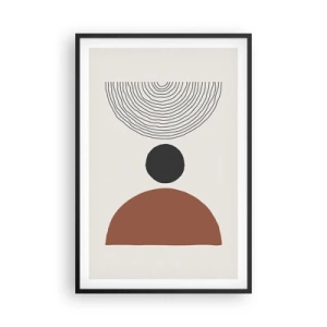 Affiche dans un cadre noir - Poster - Au centre de l'attention - 61x91 cm