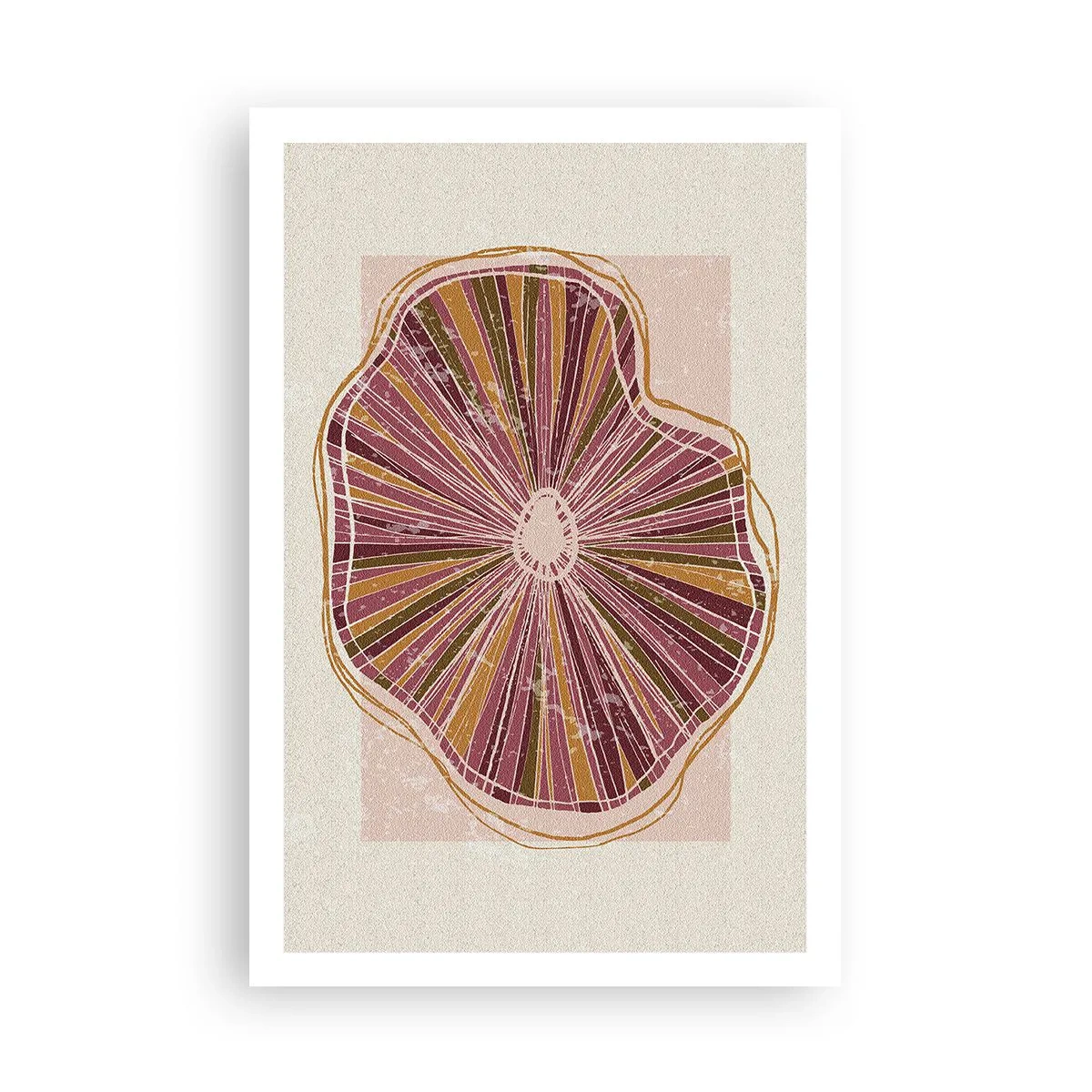 Affiche - Poster - Abstraction rayonnante - 61x91 cm